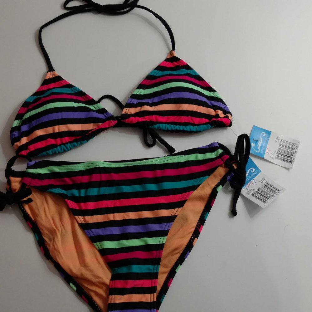 New California Waves Bikini Set M multicolor